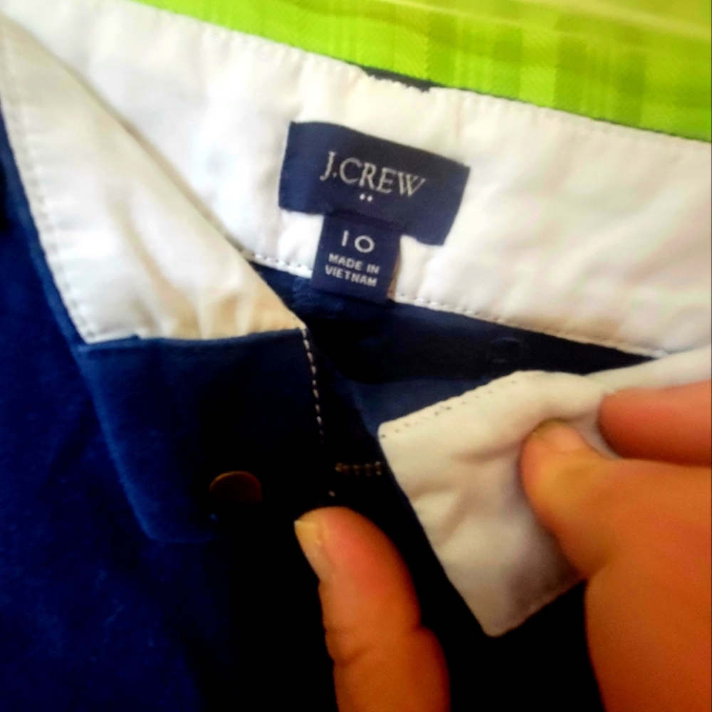 J Crew Chino shorts size 10 Navy